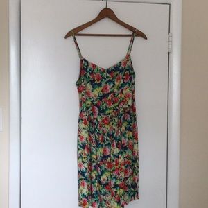 LOVE ADY Floral Watercolor Flowy Fit & Flair A-Line Sun Dress